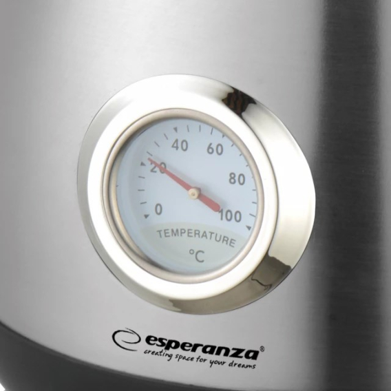 Obrázok pre Esperanza EKK029 elektrická konvice 1,7 l 2200 W Černá, Ocel