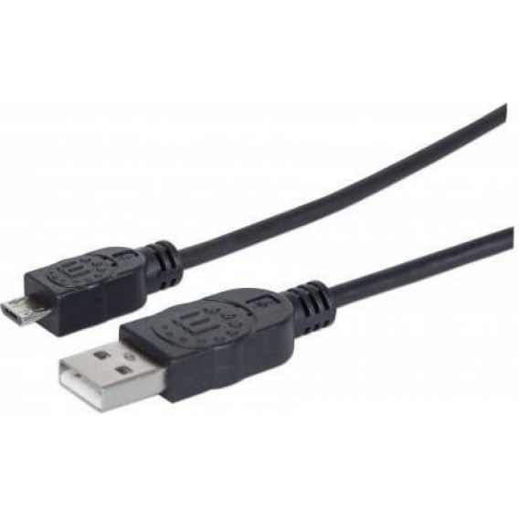 Obrázok pre Kábel GEMBIRD CCP-MUSB2-AMBM-0,5M (USB M - Micro USB M; 0,50 m; čierny)