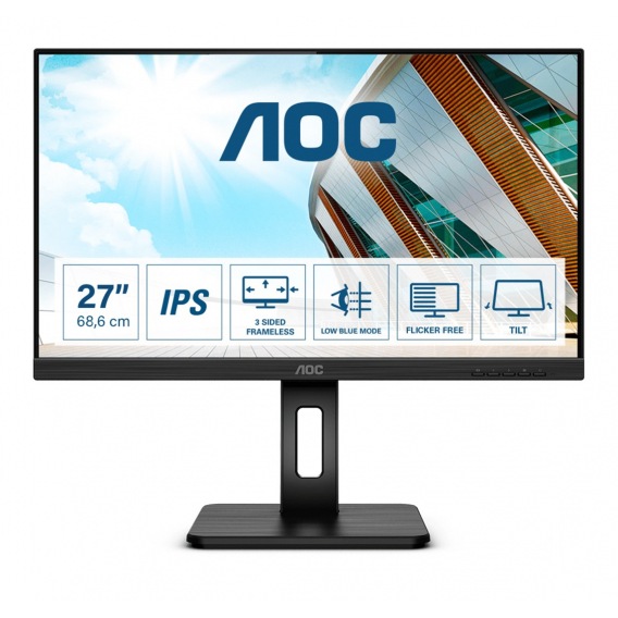 Obrázok pre AOC 27P2Q LED display 68,6 cm (27") 1920 x 1080 px Full HD Černá