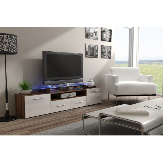 Obrázok pre Cama EVORA SL/BI televizní stolek/nábytek k multimediálnímu vybavení 2 zásuvka/zásuvek