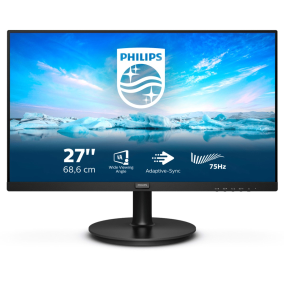 Obrázok pre Philips V Line 272V8LA/00 plochý počítačový monitor 68,6 cm (27") 1920 x 1080 px Full HD LED Černá