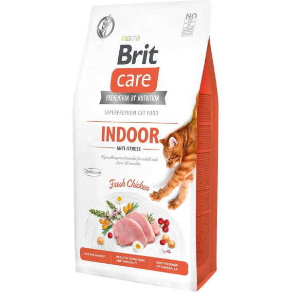 Obrázok pre BRIT Care Grain Free Indoor Anti-Stress - suché krmivo pro kočky -  7 kg