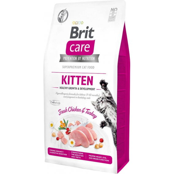Obrázok pre BRIT Care Grain Free Kitten Healthy growth and development - suché krmivo pro kočky -  7 kg