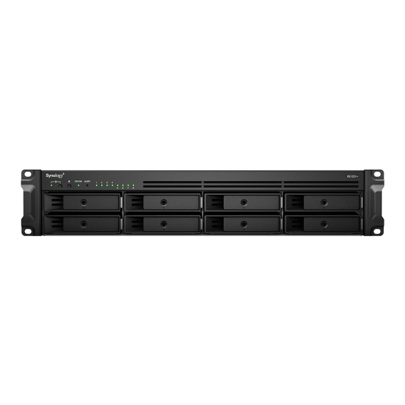 Obrázok pre Synology RackStation RS1221+ úložný server NAS Rack (2U) Ryzen Embedded V1500B 4 GB DDR4 0 TB DiskStation Manager Černá