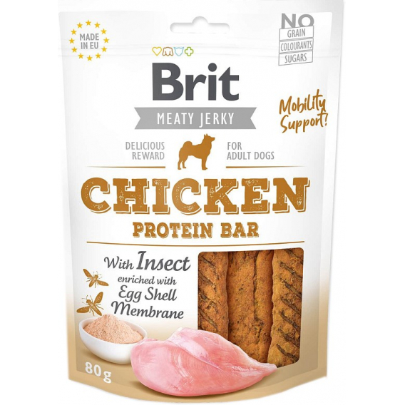 Obrázok pre BRIT Meaty Jerky Meaty Protein bar Chicken - pochoutka pro psy - 80 g