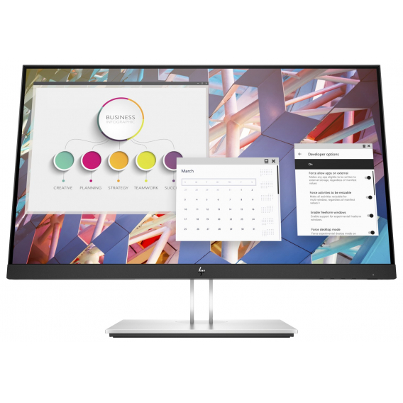 Obrázok pre HP E-Series E24 G4 60,5 cm (23.8") 1920 x 1080 px Full HD LCD Černá, Stříbrná