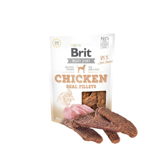 Obrázok pre BRIT Meaty Jerky Chicken Fillets - pochoutka pro psy - 80 g