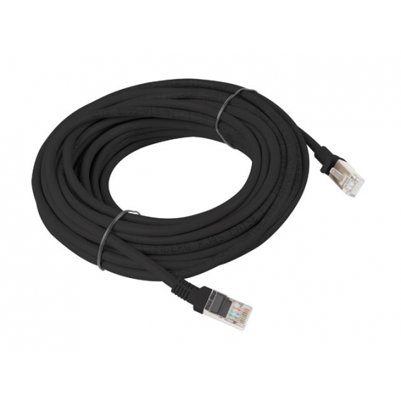 Obrázok pre Lanberg Patchcord UTP Cat.5e 10m Black PCU5-10CC-1000-BK