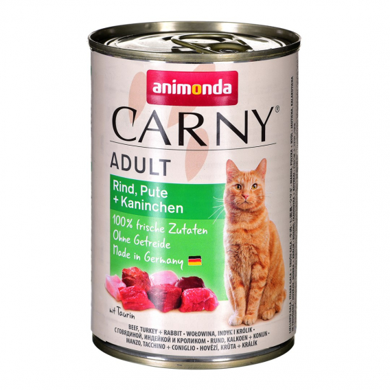 Obrázok pre ANIMONDA Carny Adult Beef, turkey, rabbit - mokré krmivo pro kočky - 400 g