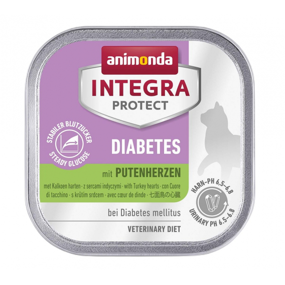 Obrázok pre ANIMONDA Integra Protect Diabetes Turkey hearts - mokré krmivo pro kočky - 100g