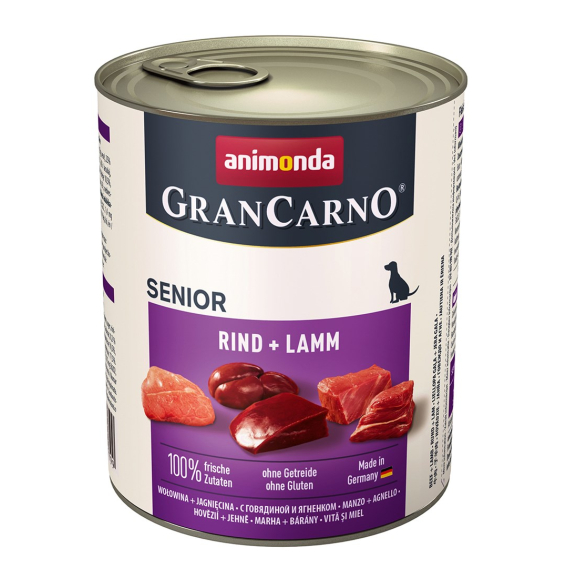 Obrázok pre ANIMONDA GranCarno Senior Beef and lamb - vlhké krmivo pro psy - 800g