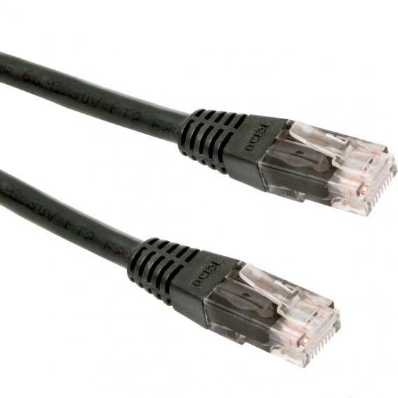 Obrázok pre Gembird PP12-3M/BK síťový kabel Černá Cat5e U/UTP (UTP)