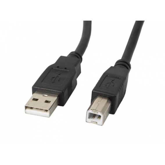 Obrázok pre Lanberg CA-USBA-10CC-0050-BK USB kabel 5 m USB 2.0 USB B Černá