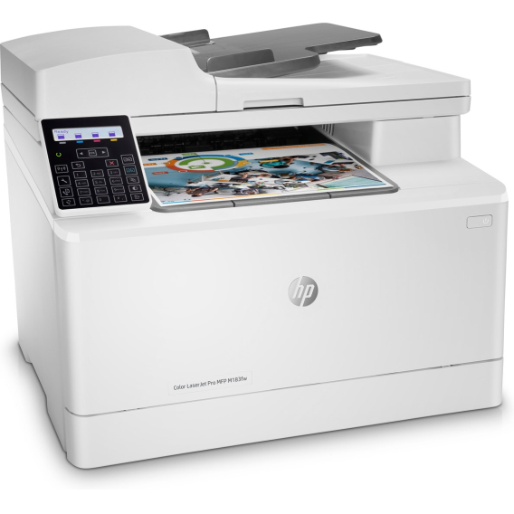 Obrázok pre HP Color LaserJet Pro MFP M183fw, Tisk, kopírování, skenování, faxování, Automatický podavač dokumentů na 35 listů; Úspora energie; Silné zabezpečení; Dvoupásmové rozhraní Wi-Fi