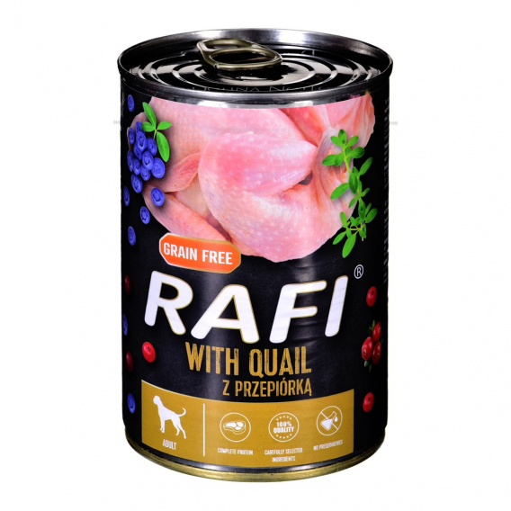 Obrázok pre DOLINA NOTECI Rafi with quail - Mokré krmivo pro psy - 400 g