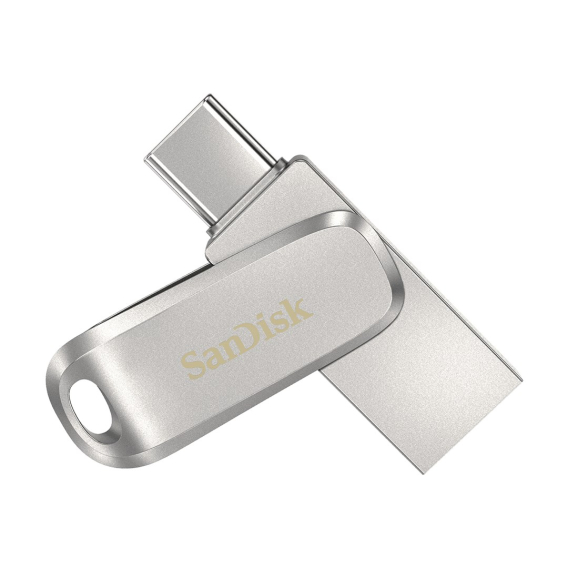 Obrázok pre SanDisk Ultra Dual Drive Luxe 128 GB USB 3.2 Gen 1 (3.1 Gen 1) nerezová ocel