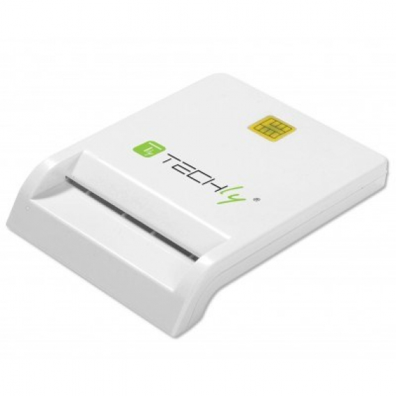Obrázok pre Techly Compact Smart Card Reader/Writer USB2.0 White I-CARD CAM-USB2TY čtečka čipových karet Vnitřní Bílá