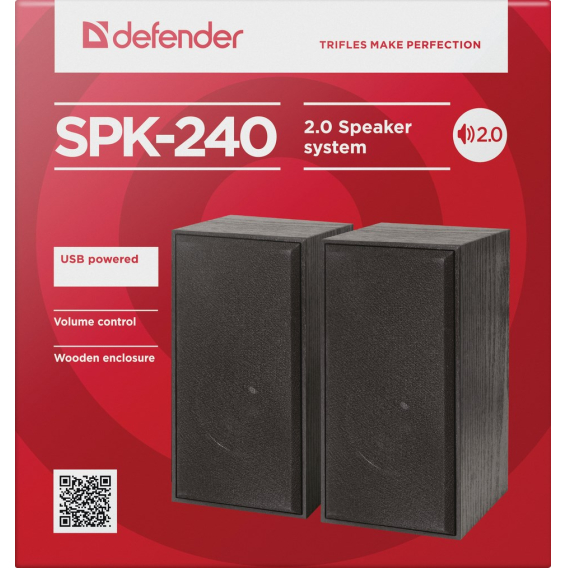 Obrázok pre Defender SPK-240 reproduktor Černá Kabel 6 W