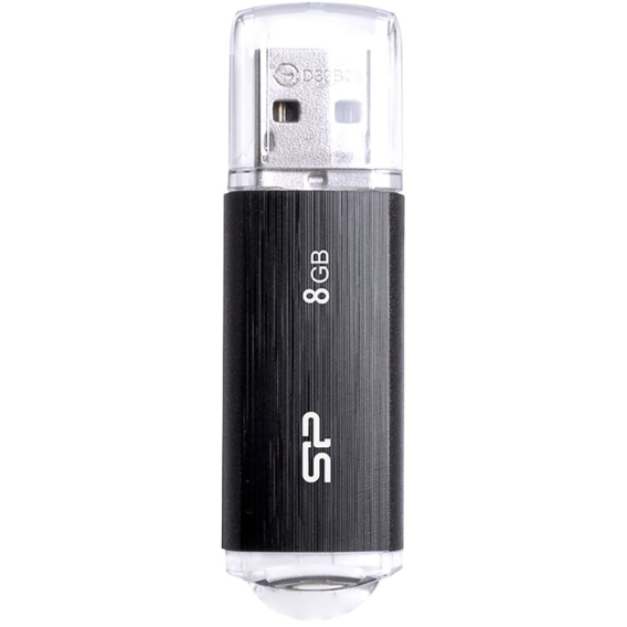 Obrázok pre SILICON POWER Ultima U02 Pendrive USB flash disk 8 GB USB 2.0 (SP008GBUF2U02V1K) Černá