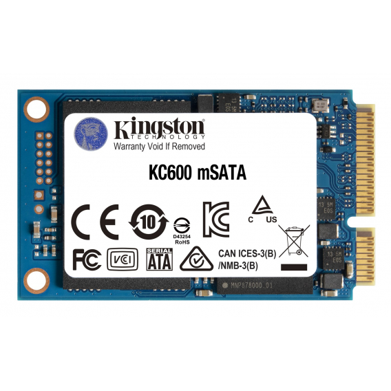 Obrázok pre Kingston Technology KC600 mSATA 256 GB Serial ATA III 3D TLC