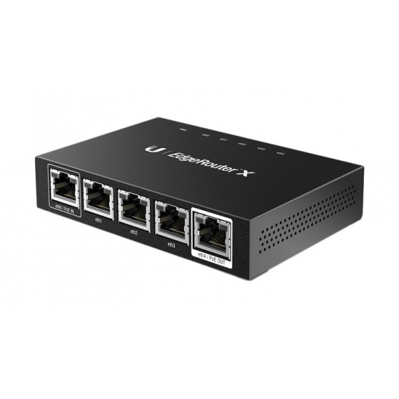 Obrázok pre Ubiquiti ER-X router zapojený do sítě Černá
