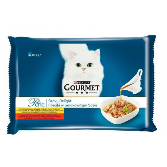 Obrázok pre Purina GRMT PERLE GIGMV BEEF CRT šťavnaté krmivo pro kočky 85 g