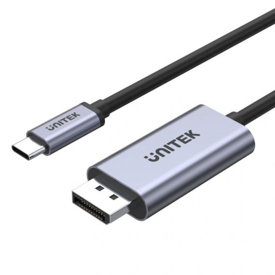 Obrázok pre UNITEK V1409A kabelová redukce USB-C DisplayPort Černá, Šedá