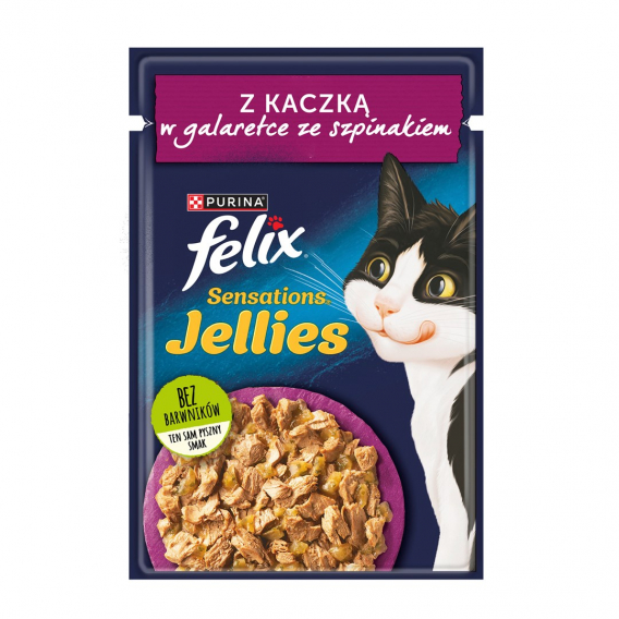 Obrázok pre FELIX Sensations Kachna se špenátem - mokré krmivo pro kočky - 85 g