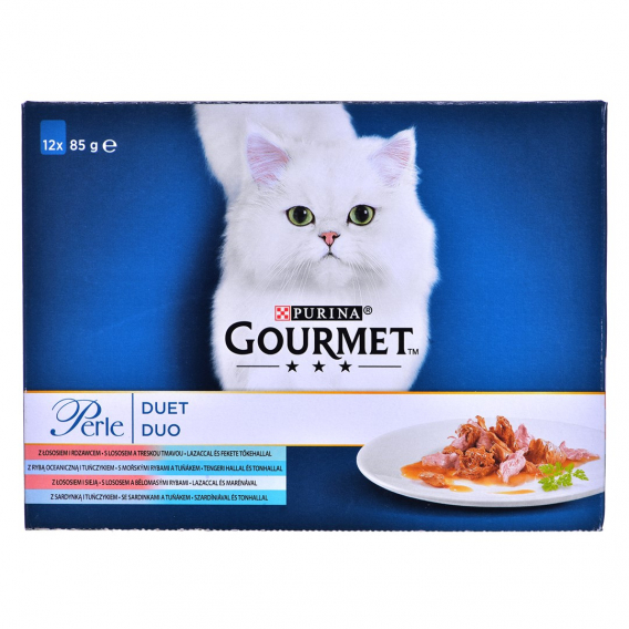 Obrázok pre GOURMET Perle Duet Fish - vlhké krmivo pro kočky - 12x85 g