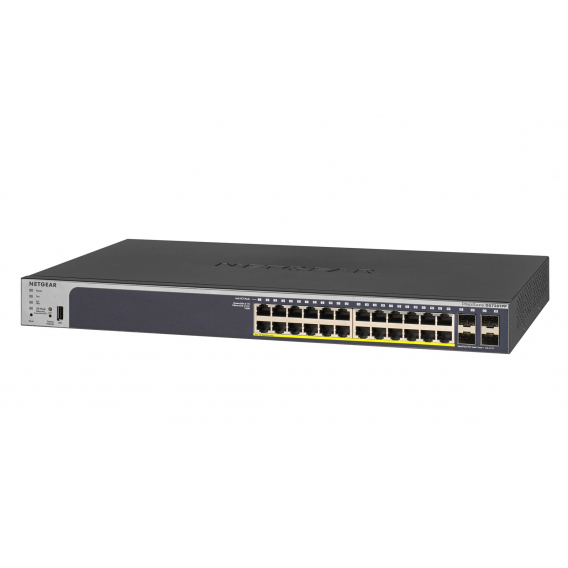 Obrázok pre NETGEAR GS728TPP Řízený L2/L3/L4 Gigabit Ethernet (10/100/1000) Podpora napájení po Ethernetu (PoE) 1U Černá