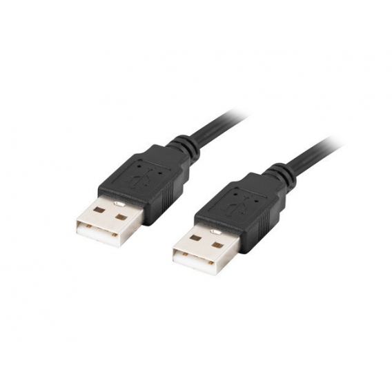 Obrázok pre Lanberg CA-USBA-20CU-0018-BK USB kabel 1.8m 2.0 USB A Černá