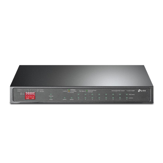 Obrázok pre TP-Link TL-SG1210MP síťový přepínač Nespravované Gigabit Ethernet (10/100/1000) Podpora napájení po Ethernetu (PoE) Černá