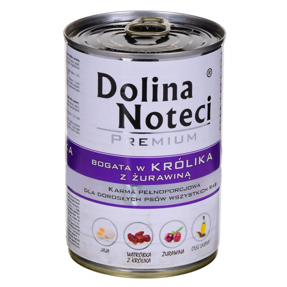 Obrázok pre DOLINA NOTECI Premium Rich in králík s brusinkami - vlhké krmivo pro psy - 400 g