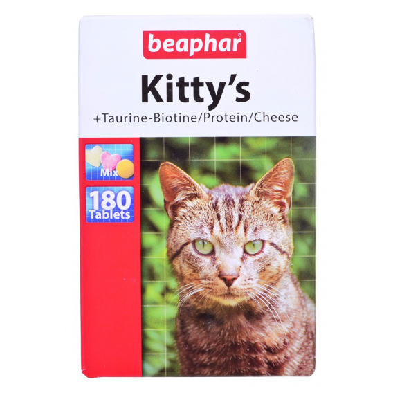 Obrázok pre Beaphar Kitty's Mix vitamínové tablety pro kočky - 180 ks.