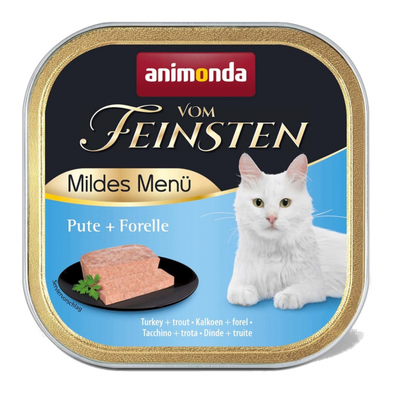 Obrázok pre ANIMONDA VOM FEINSTEN MILDES MENU Mokré krmivo pro kočky Turecko Pstruh 100 g