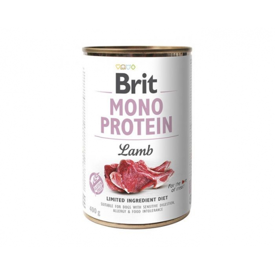 Obrázok pre BRIT MONO PROTEIN Mokré krmivo pro psy Jehněčí 400 g