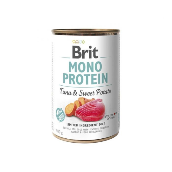 Obrázok pre Mokré krmivo pro psy BRIT MONO PROTEIN Tuňák se sladkými bramborami 400 g