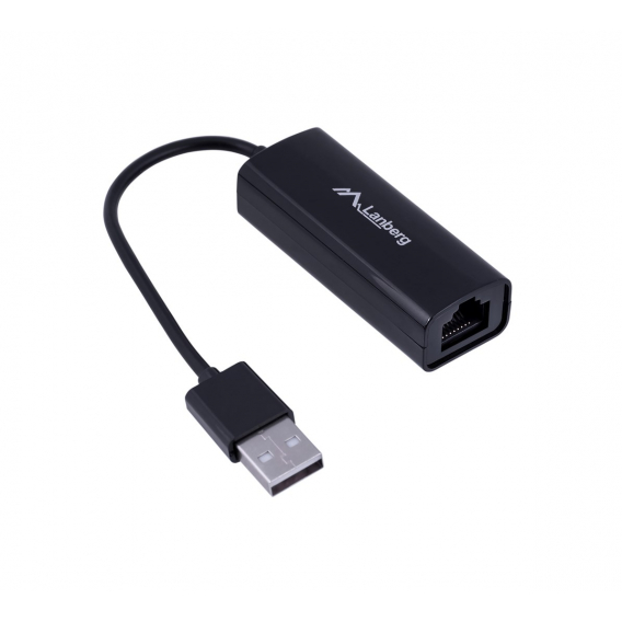 Obrázok pre Lanberg NC-0100-01 kabelové rozhraní a přechodky USB-A RJ-45 Černá