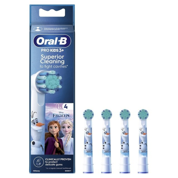 Obrázok pre ORALB Hlavice zubního kartáčku EB10s-4 Frozen 4 ks. Bílá