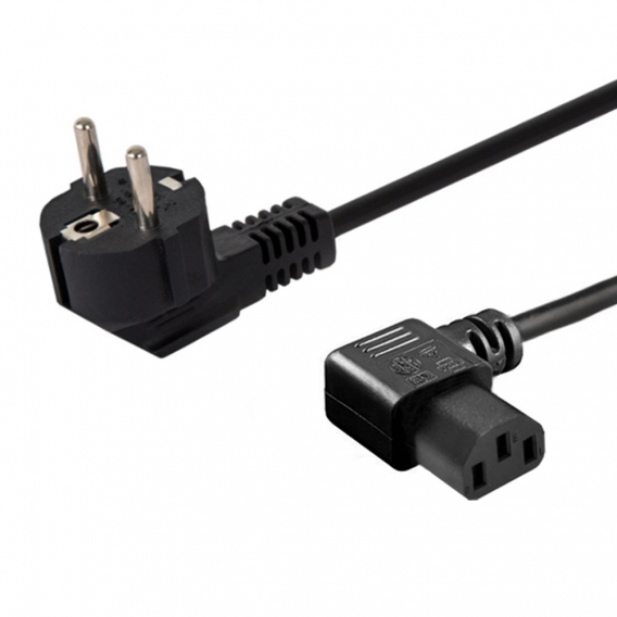 Obrázok pre Savio Napájecí kabel Schuko (M) úhlový - IEC C13, úhlový 1,2 m CL-115