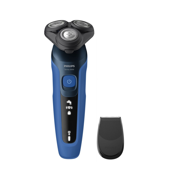 Obrázok pre Philips SHAVER Series 5000 S5466/17 pánský holicí strojek Rotační holicí strojek Zastřihovač Černá, Modrá