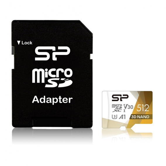 Obrázok pre Silicon Power Superior Pro Colorful paměťová karta 512 GB MicroSDXC Třída 10 UHS-I + adaptér SD (SP512GBSTXDU3V20AB)