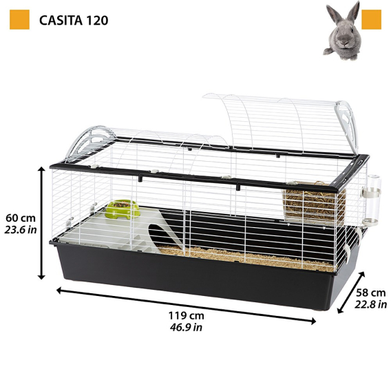 Obrázok pre FERPLAST Casita 120 – klec pro morčata a králíky