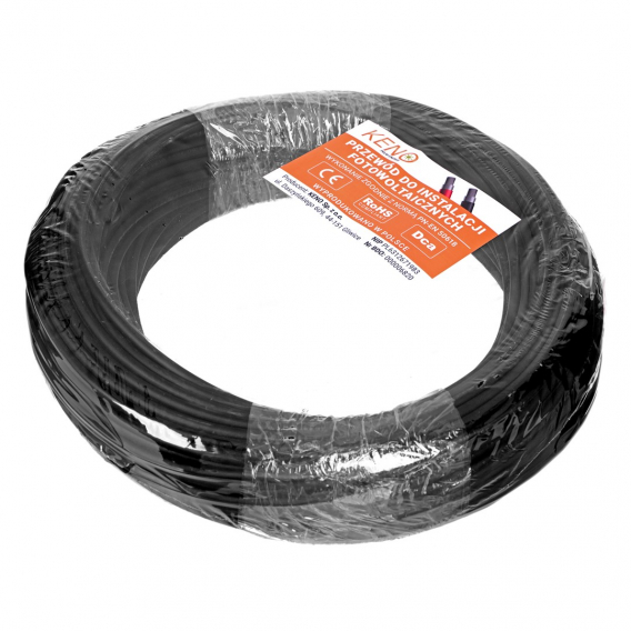 Obrázok pre Solární kabel Keno Energy 4 mm² černý, 50 m