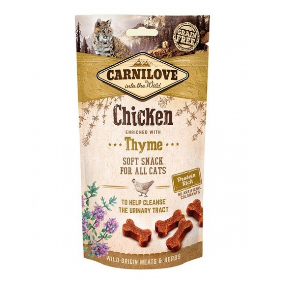 Obrázok pre CARNILOVE Semi-Moist Snack Chicken & Thyme - Pochoutka pro kočky s kuřecím masem a tymiánem - 50 g