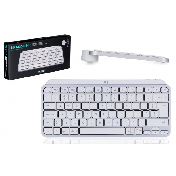 Obrázok pre Logitech MX Keys Mini Minimalist Wireless Illuminated Keyboard klávesnice RF bezdrátové + Bluetooth QWERTY Anglický Šedá