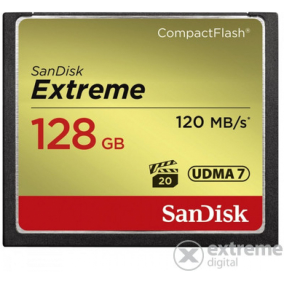 Obrázok pre SanDisk Extreme CF 128GB 120MB/s UDMA7 SDCFXSB-128G-G46