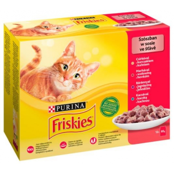 Obrázok pre Friskies Mix maso - mokré krmivo pro kočky - 12 x 85 g