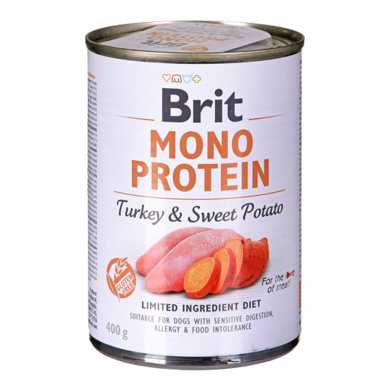 Obrázok pre BRIT Mono Protein Krocan se sladkými bramborami - Mokré krmivo pro psy - 400 g