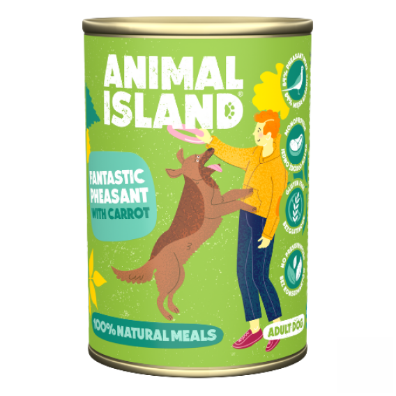 Obrázok pre ANIMAL ISLAND Bažant s mrkví - vlhké krmivo pro psy - 400 g